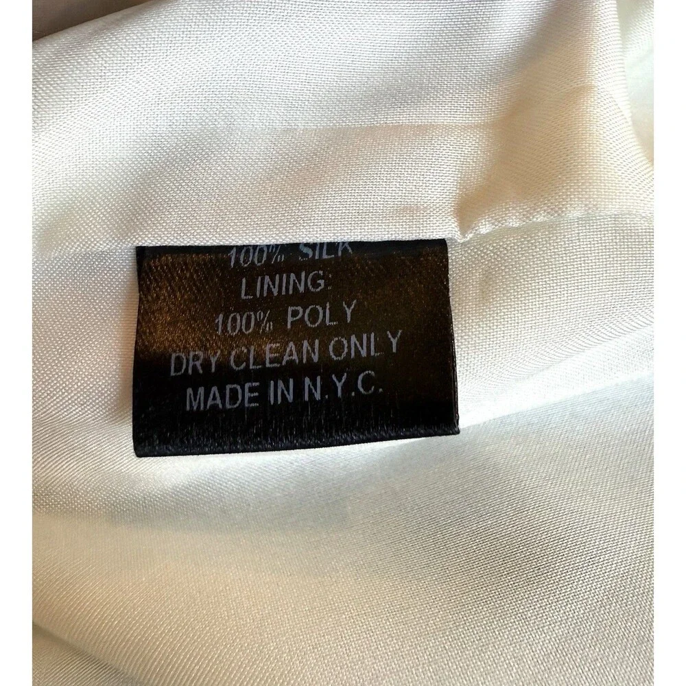 Alice & Trixie Mae 100% Silk Dress Sz Small Color Block Metallic Retro